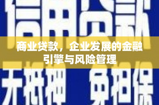 广陵商业贷款，企业发展的金融引擎与风险管理