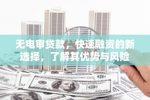 盐边无电审贷款，快速融资的新选择，了解其优势与风险