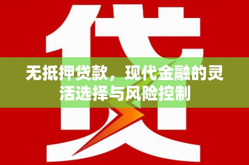 宜兴无抵押贷款，现代金融的灵活选择与风险控制