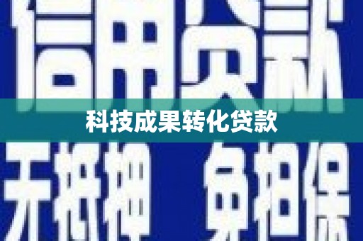 伊宁科技成果转化贷款