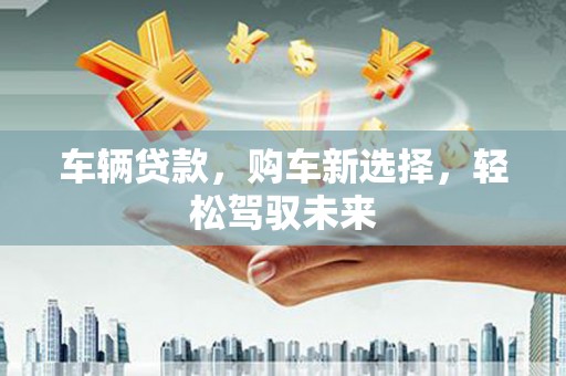 新店车辆贷款，购车新选择，轻松驾驭未来