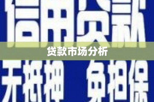 东西湖贷款市场分析