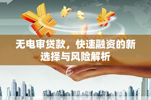 甘肃无电审贷款，快速融资的新选择与风险解析