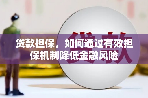 潜山贷款担保，如何通过有效担保机制降低金融风险